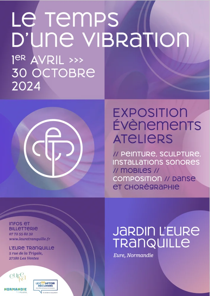 expo2024 affiche de l'exposition jardin l'eure tranquille 2024